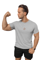 FIREBLOOD Active Tee Grey front view Fireblood men's t shirt