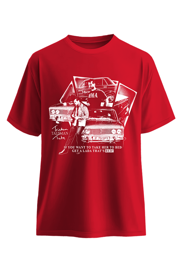 The Lada Effect Tee Red side view Top G men's t shirt