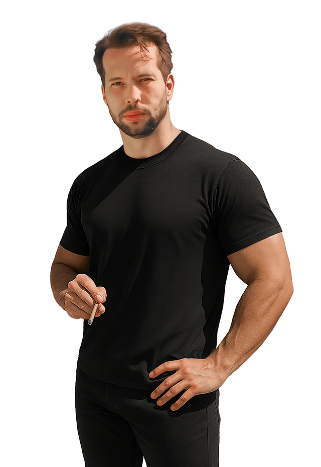 Legacy Oversized Tee Black front view Top G men's t shirt