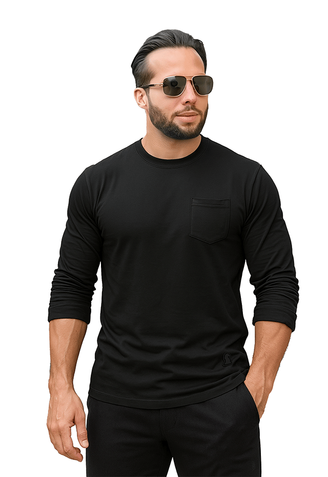 Legacy Pocket Long Tee front view Top G men's t shirt