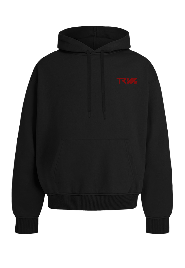 TRW Hoodie Black R front view Top G men's hoodie