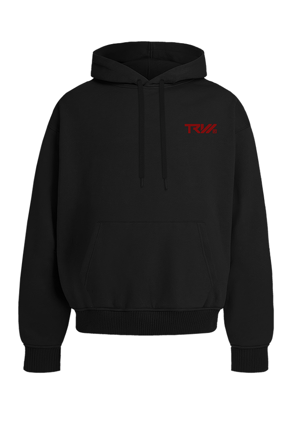 TRW Hoodie Black R front view Top G men's hoodie