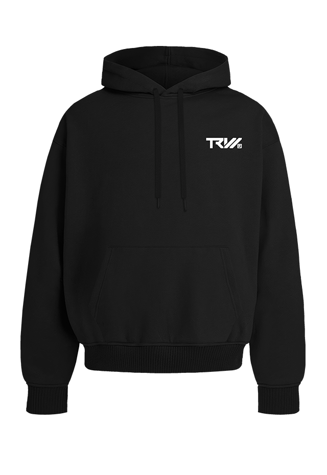 TRW Hoodie Black W front view Top G men's hoodie
