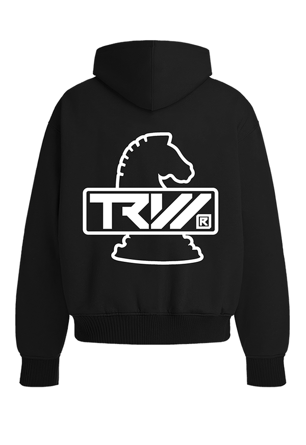 TRW Hoodie Black W back view Top G men's hoodie