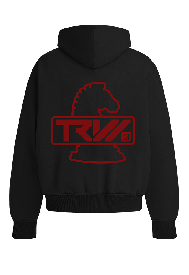 TRW Hoodie Black R detail Top G men's hoodie