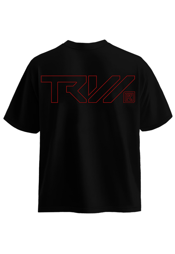 TRW Strength Black R back view Top G men's t shirt