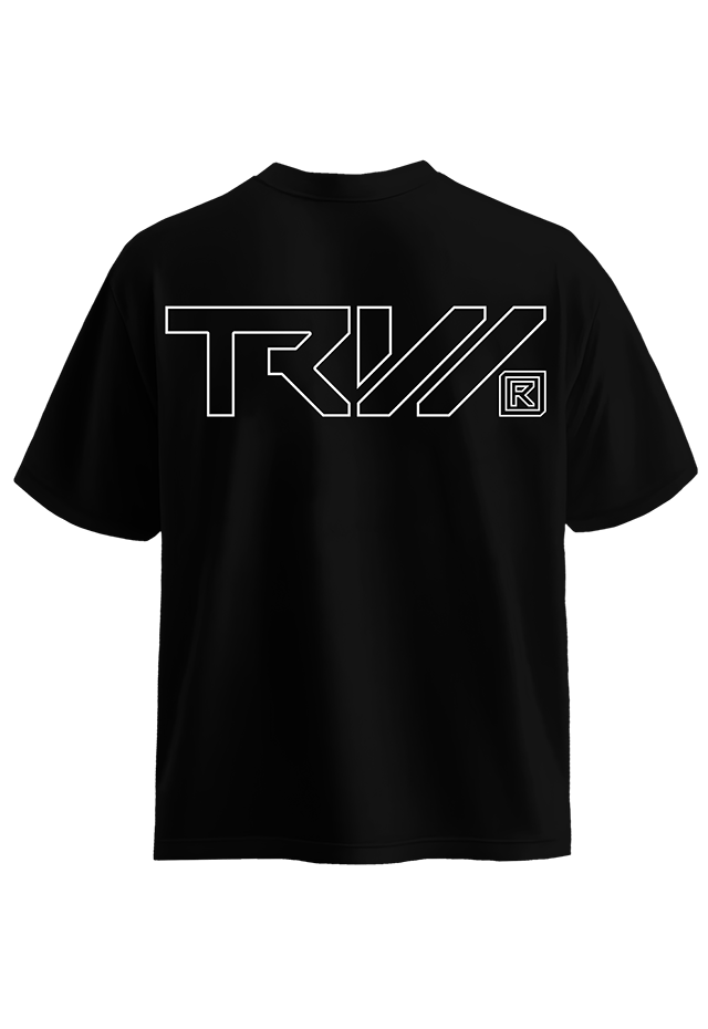 TRW Strength Black W back view Top G men's t shirt