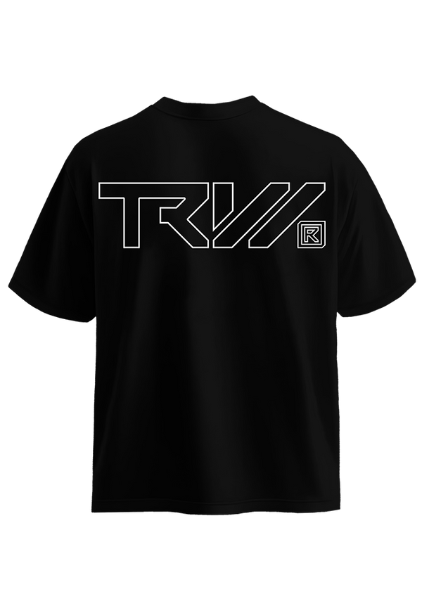 TRW Strength Black W back view Top G men's t shirt