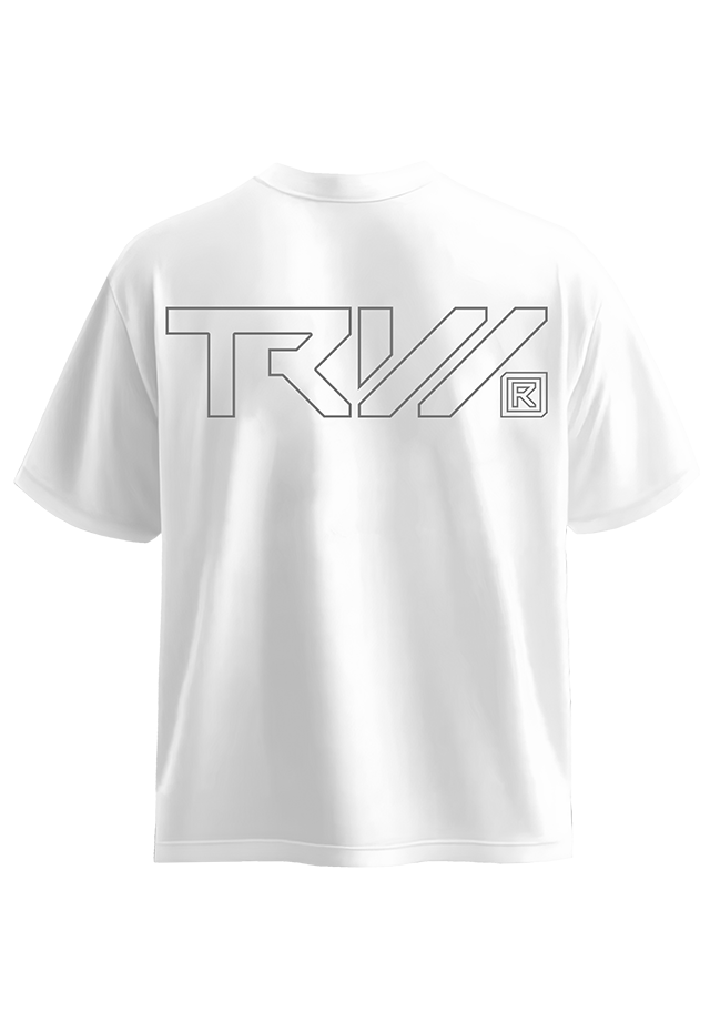 TRW Strength White G back view Top G men's t shirt