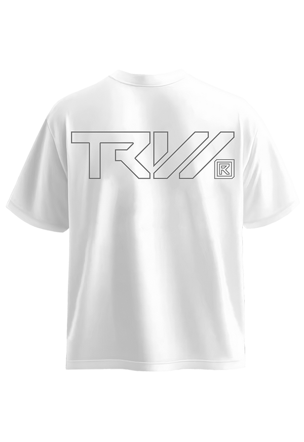 TRW Strength White G back view Top G men's t shirt