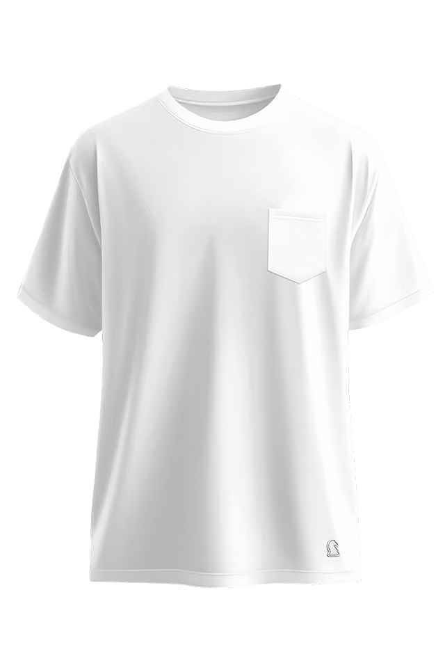 Legacy Pocket Tee White front view Top G men's t shirt