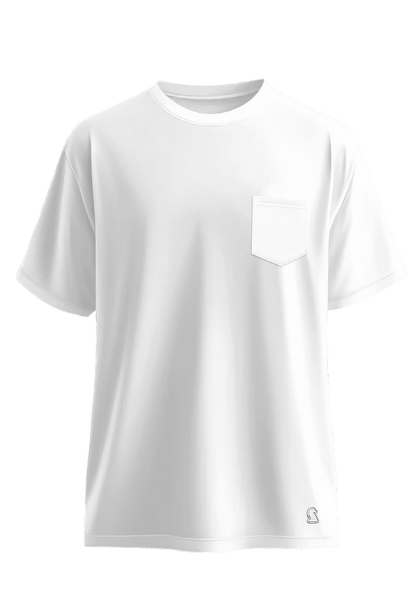 Legacy Pocket Tee White front view Top G men's t shirt